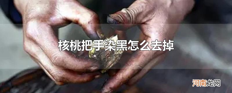 核桃把手染黑怎么去掉