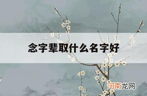 念字辈取什么名字好_用字辈取什么名字好听