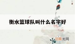 衡水篮球队叫什么名字好_衡水中学篮球队怎么样