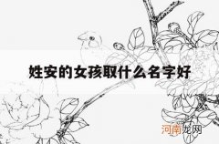 姓安的女孩取什么名字好_姓安的女孩取什么名字好风水