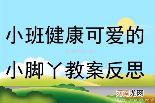 小班科学活动小脚丫教案反思