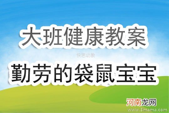 中班健康活动袋鼠宝宝教案反思