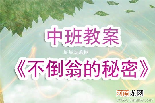 中班科学活动教案：不倒翁的秘密教案