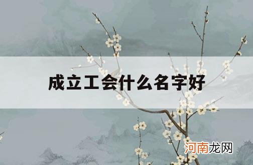 成立工会什么名字好_工会什么名字好听呢