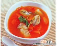 儿童菜谱汤类：番茄牡蛎汤