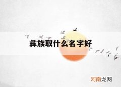 彝族取什么名字好_彝族这个名字怎么来的