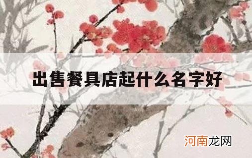 出售餐具店起什么名字好_给厨具店起个名字