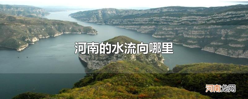 河南的水流向哪里