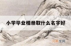 小学毕业相册取什么名字好_给毕业相册取一个好听的名字