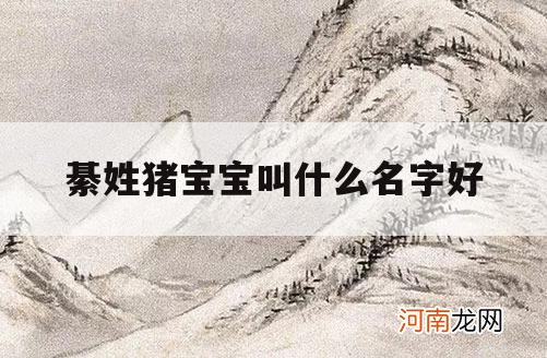 綦姓猪宝宝叫什么名字好_姓綦的名人