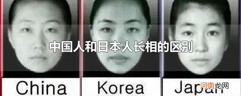 中国人和日本人长相的区别