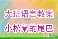 大班语言活动《小松鼠的尾巴》教案反思