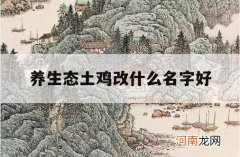 养生态土鸡改什么名字好_养鸡起什么名字好