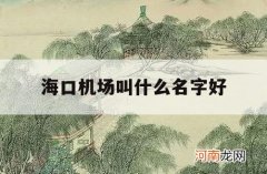 海口机场叫什么名字好_海口机场的名字