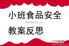 附教学反思 大班健康活动教案：远离不洁食物教案