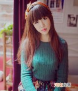 2014韩式齐刘海女生发型 别有一番味道甜美范儿十足