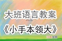 中班语言活动我的小手本领大教案反思