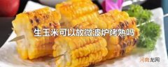 生玉米可以放微波炉烤熟吗