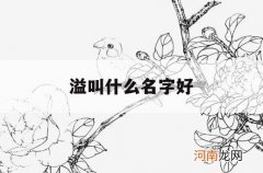 溢叫什么名字好_取名溢的含义是什么