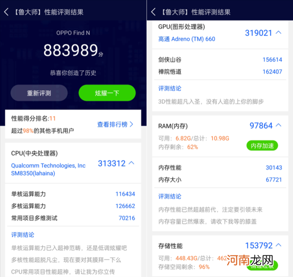OPPOFindN跑分多少OPPOFindN跑分详情优质