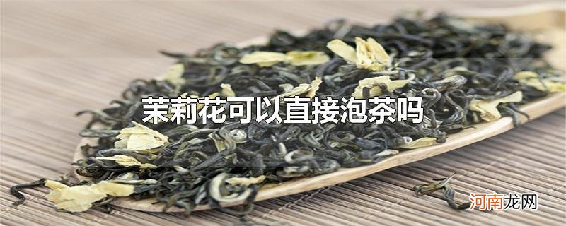 茉莉花可以直接泡茶吗