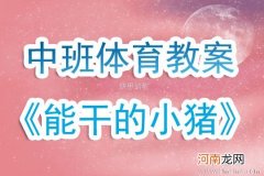 中班健康活动能干的小猪教案反思