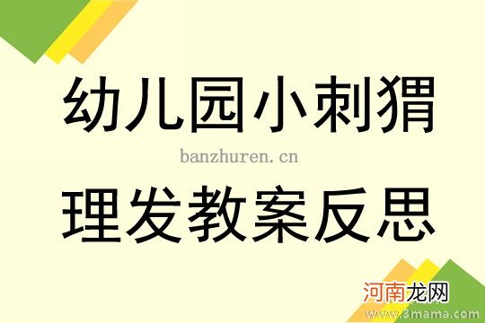 小班语言活动小刺猬理发教案反思