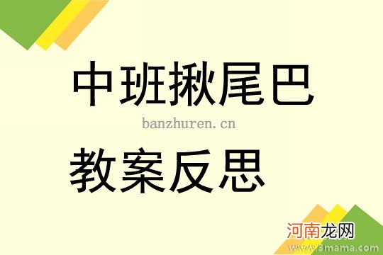 中班语言活动尾巴歌教案反思