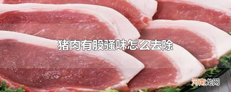 猪肉有股骚味怎么去除