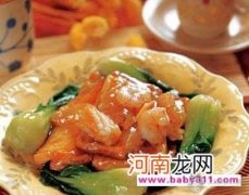 火腿虾粒扒豆腐