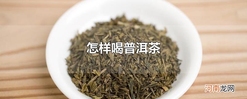 怎样喝普洱茶