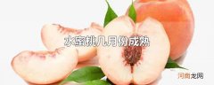 水蜜桃几月份成熟