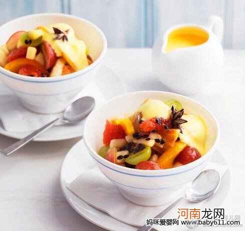 0—1岁宝宝食谱：奶油水果蛋羹