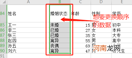 excel表格前后顺序怎么调换优质