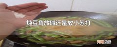 炖豆角放碱还是放小苏打