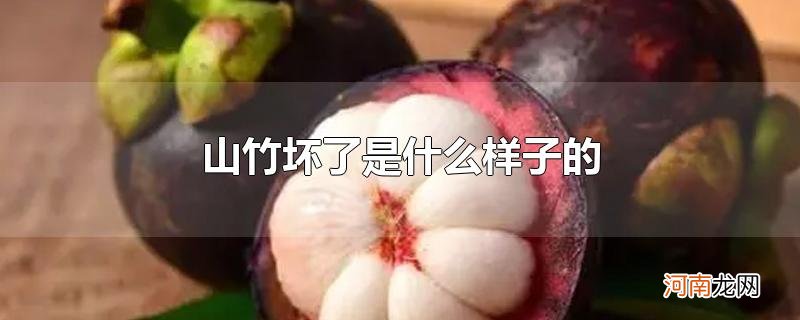 山竹坏了是什么样子的