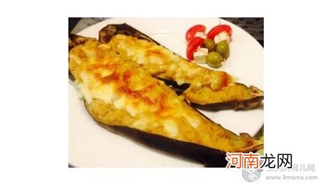 儿童食谱饼类：金枪鱼茄子饼