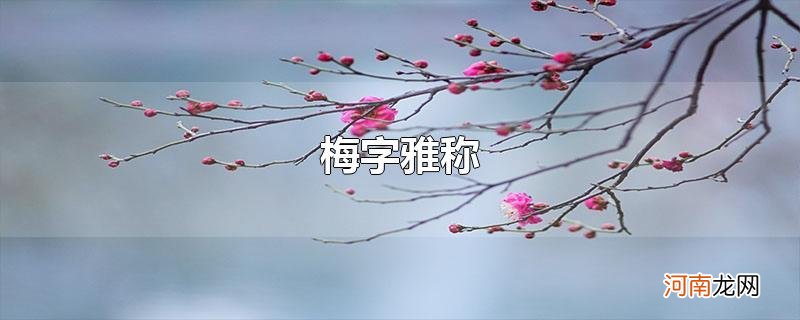 梅字雅称