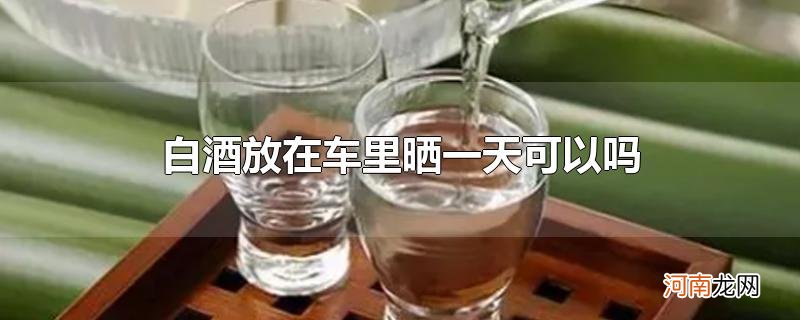 白酒放在车里晒一天可以吗