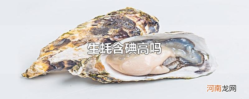 生蚝含碘高吗