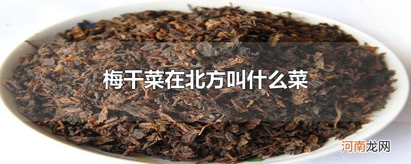 梅干菜在北方叫什么菜