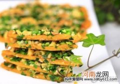 儿童食谱饼类：虾皮韭菜黄豆饼