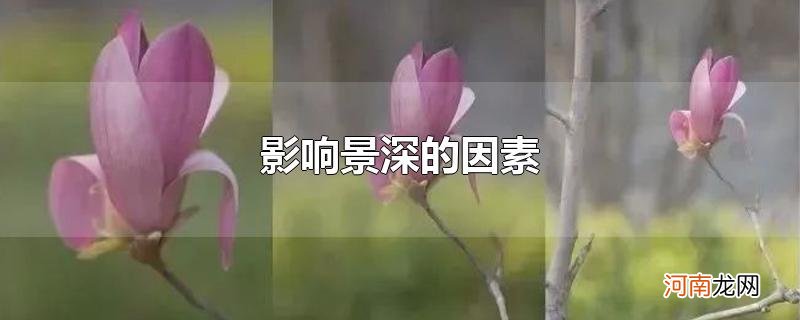 影响景深的因素