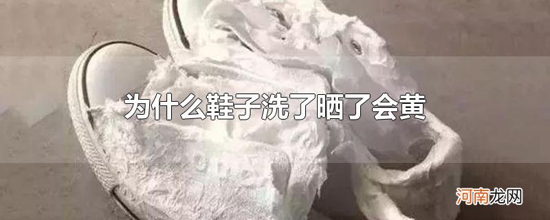 为什么鞋子洗了晒了会黄