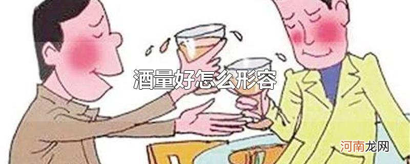 酒量好怎么形容