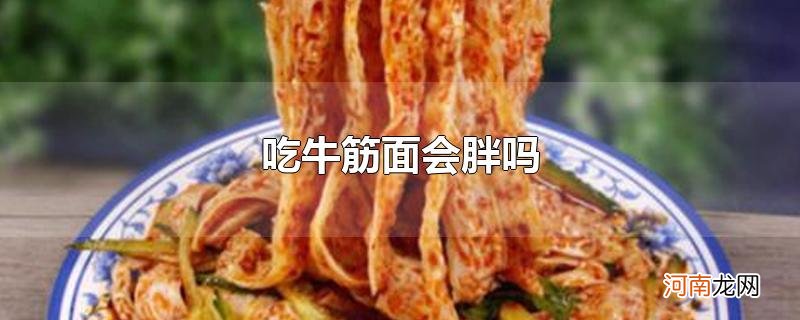 吃牛筋面会胖吗