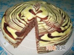 儿童食谱西式糕点：斑马纹蒸蛋糕