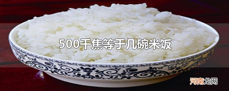 500千焦等于几碗米饭