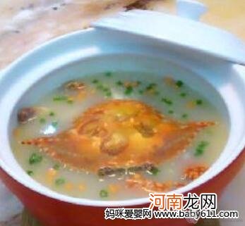 儿童食谱粥类：螃蟹鲜粥