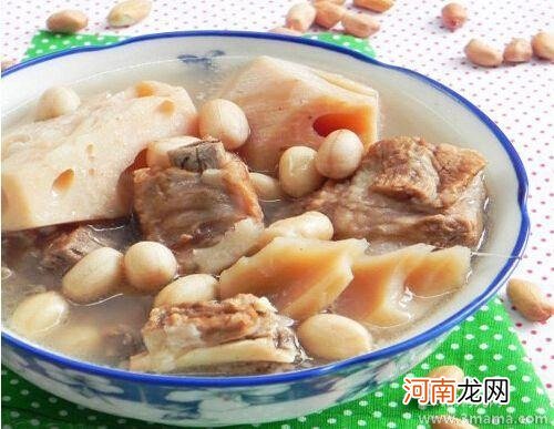 孕妇孕期补血食谱：排骨花生汤